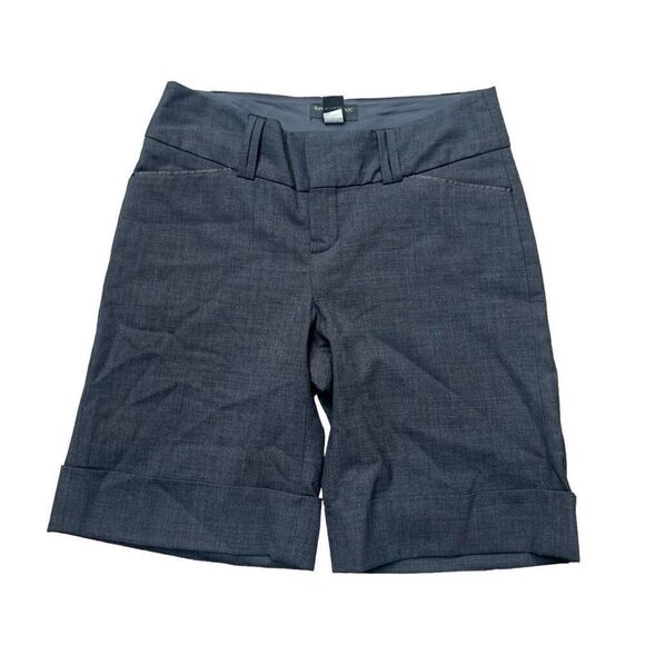 BANANA REPUBLIC Grey Wool Blend Stretch Bermuda Shorts Size 2 - Picture 1 of 8